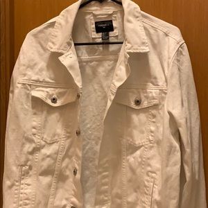 White denim jacket